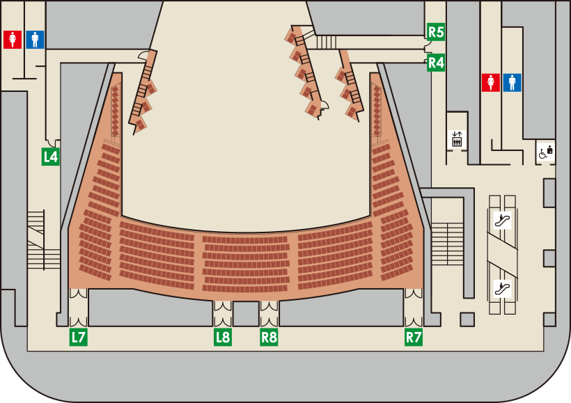 6F（2階席）